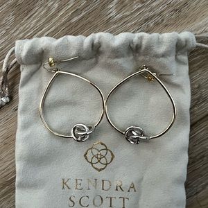 Kendra Scott Presleigh Love Knot Open Frame Earrings in Mixed Metal